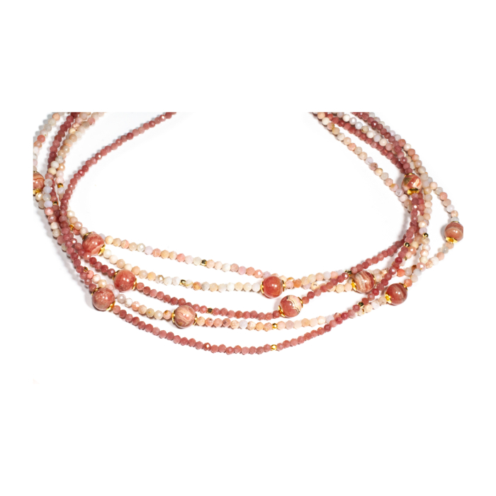 
Colier din Opal Roz si Piatra Lunii Roz cu Argint [3]