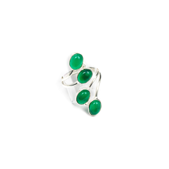 Inel din Argint cu Agat Verde [1]