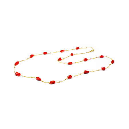 Colier Creatie din Coral cu Argint [3]