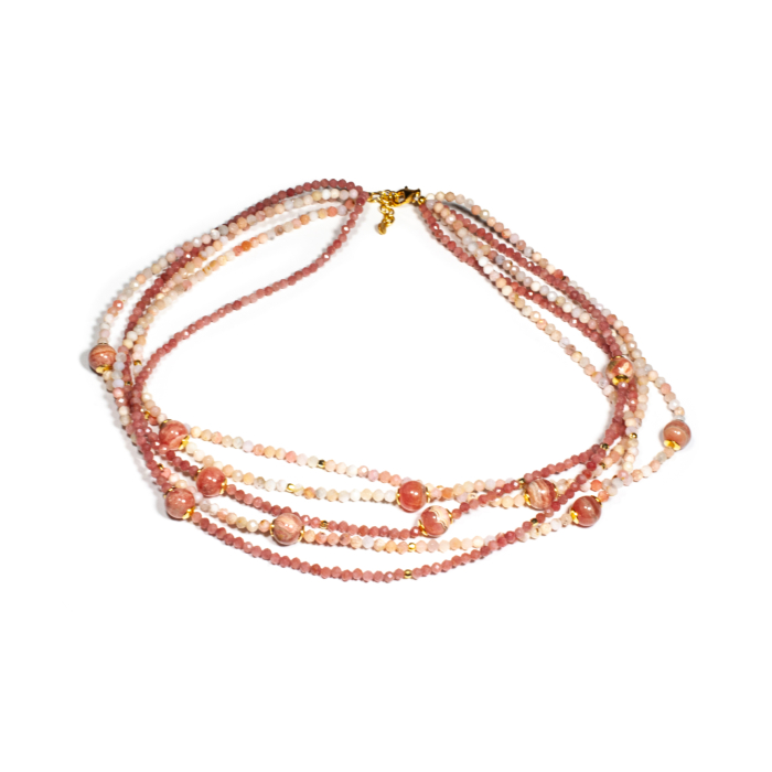 
Colier din Opal Roz si Piatra Lunii Roz cu Argint [2]