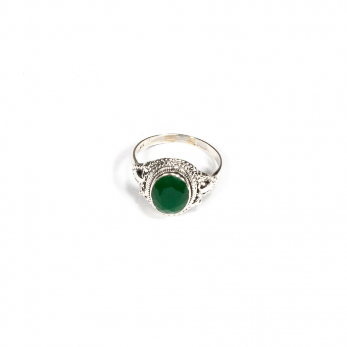 Inel din Argint cu Agat verde [1]