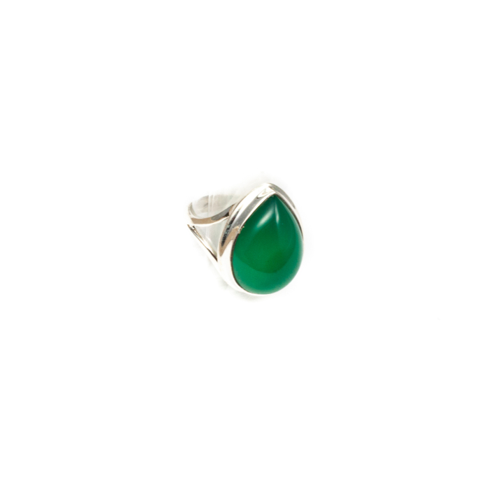 Inel din Argint cu Agat Verde [1]