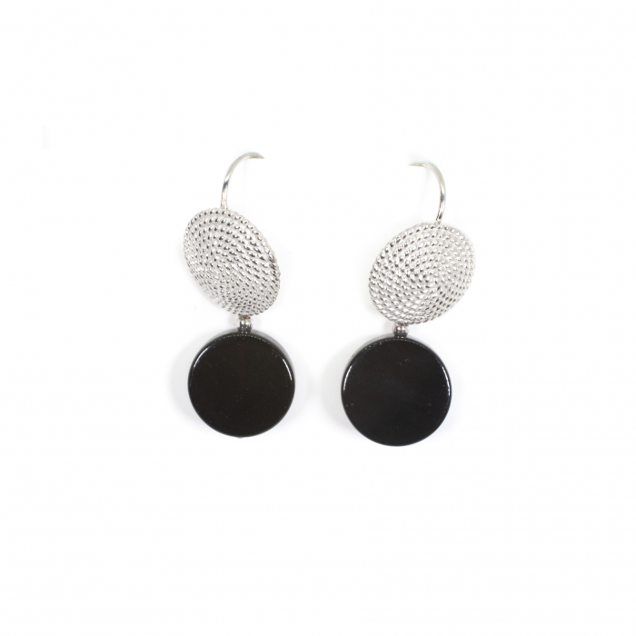 Cercei Argint cu Onix – Sheba [1]