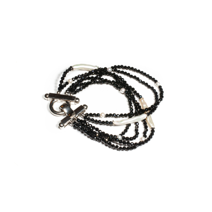 Bratara din Onix si Perle de Cultura cu Argint [2]