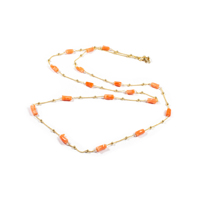 Colier Creatie din Coral cu Argint [3]