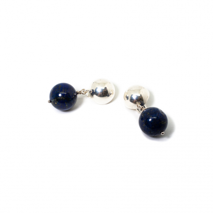 Cercei Clips din Lapis Lazuli cu Argint [1]