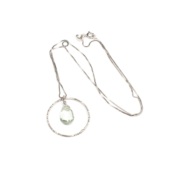 Lant din Argint cu Ametist Verde [1]