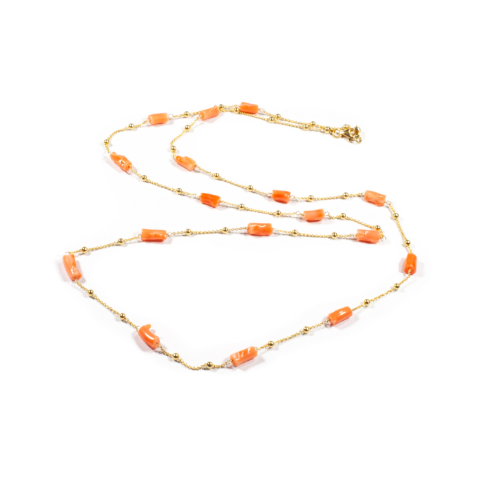 Colier Creatie din Coral cu Argint [2]