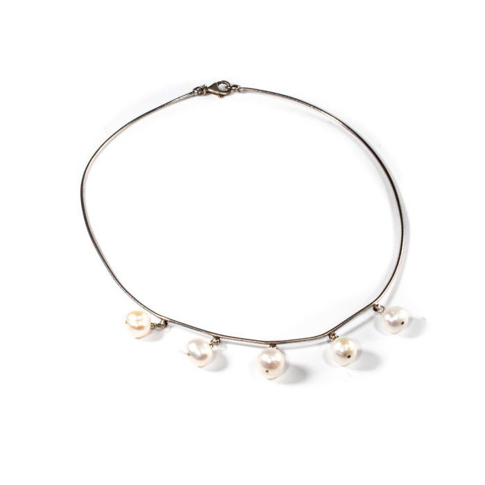 Lant din Argint cu Perle de Cultura [2]