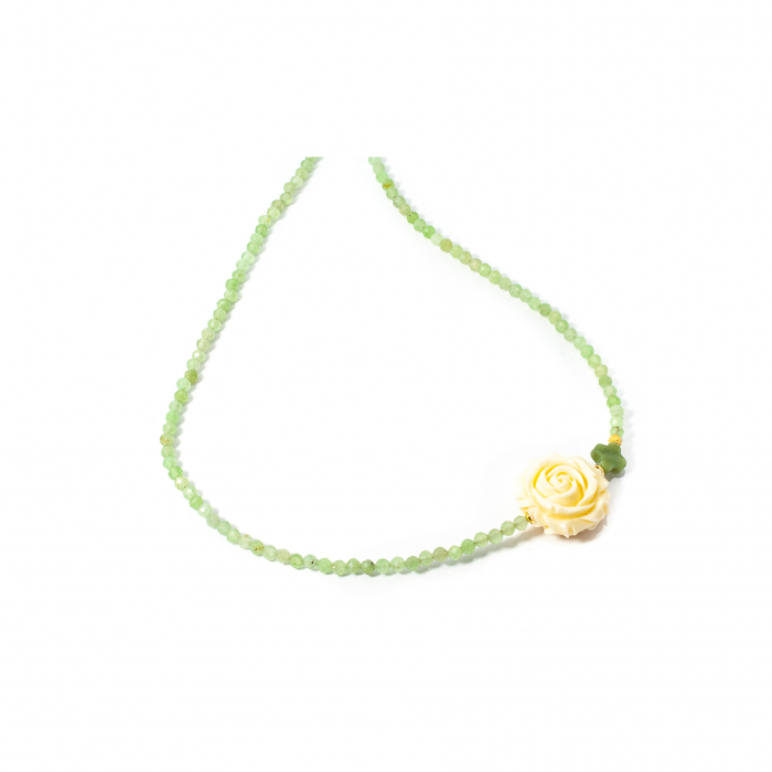 Colier din Peridot si Sidef cu Argint [3]
