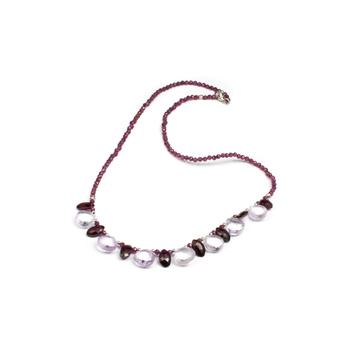 Colier Creatie din Granat si Ametist cu Argint [1]