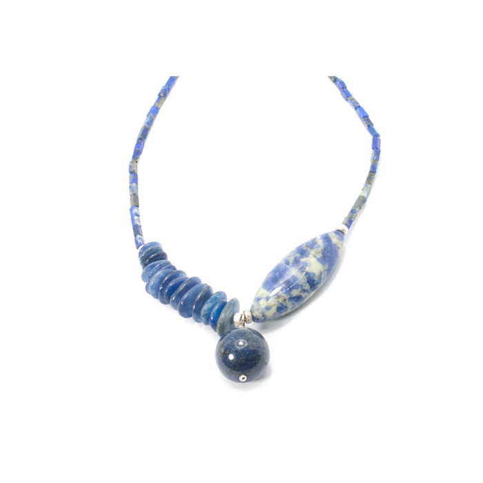 Colier din Chianit, Sodalit si Lapis Lazuli cu Argint [2]