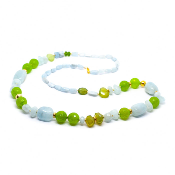 The "Nymph's Verdant Veil" made from Chrysoprase and Aquamarine [3]