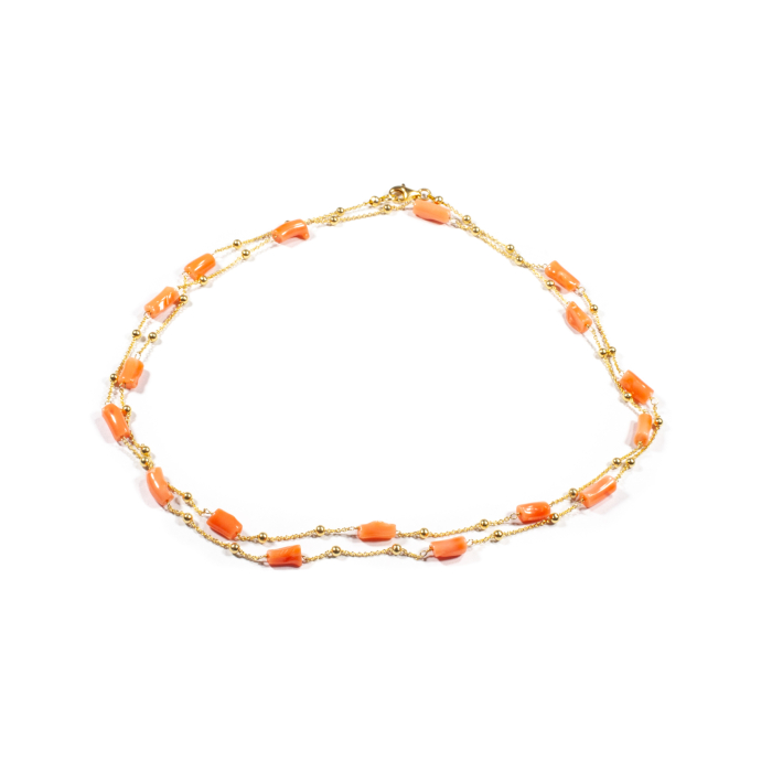 Colier Creatie din Coral cu Argint [1]