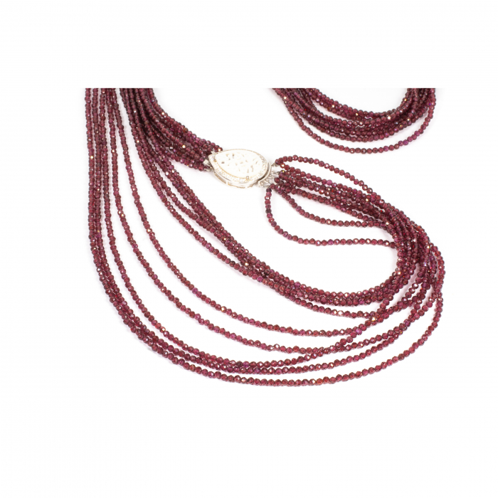 Colier " Mirage Bordeaux" din Granat cu Argint [2]