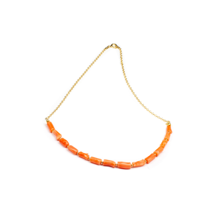 Colier Creatie din Coral cu Argint   [1]