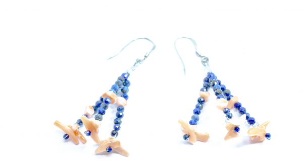 Cercei Creatie Lapis Lazuli si Coral [1]