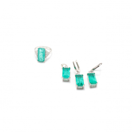 Set Cercei, Pandantiv si Inel cu Paraiba [1]