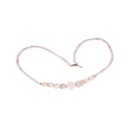 Noutati - Colier din Cuart Roz cu Argint
