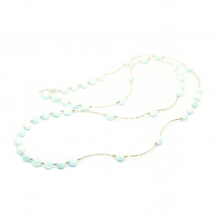 Colier din Larimar cu Baghete din Argint [1]