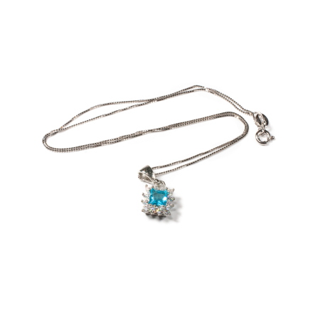 Lanturi - Lant si Pandantiv din Argint cu Zirconiu