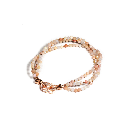 Mărțișor 2026 - Bratara din Opal Roz cu Argint