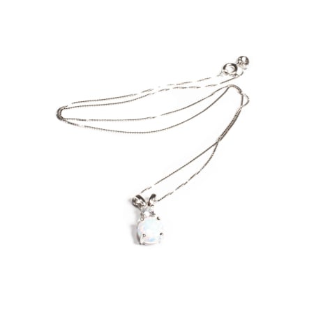 Lanturi - Lant si Pandantiv din Argint cu Opal