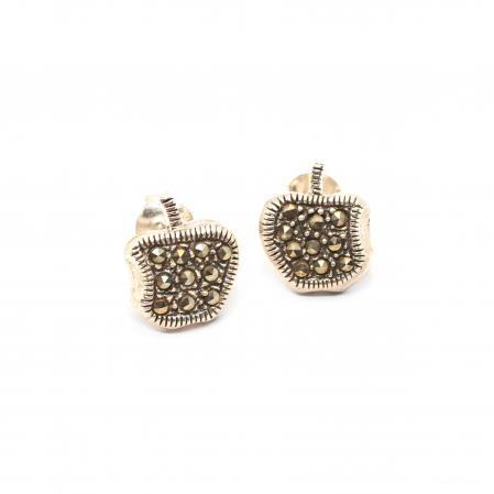 Cercei mici - Cercei din Argint Mar cu Marcasite