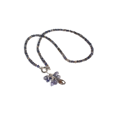 Coliere - Colier din Iolit cu Argint