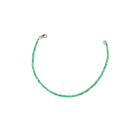 Bratari - Bratara din Agat Verde cu Argint