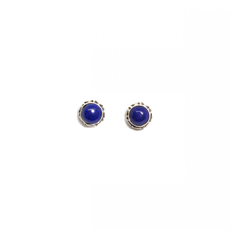 Cercei cu Pietre Incasetate in Argint - Cercei din Argint cu Lapis Lazuli