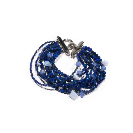 Bratari - Bratara din Lapis Lazuli si Agat Dantela cu Argint
