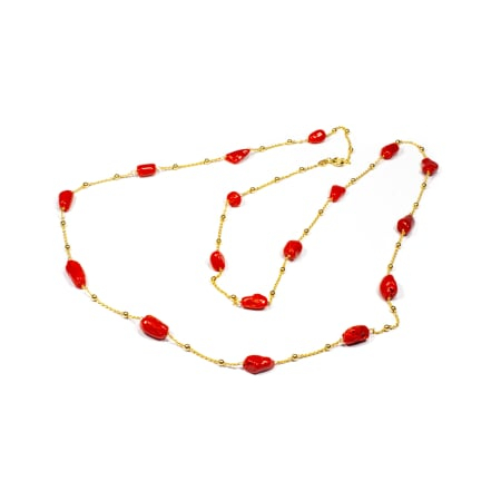 Colier Creatie din Coral cu Argint [3]