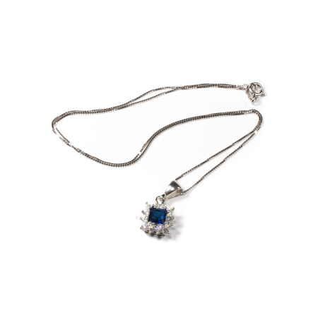 Lanturi - Lant si Pandantiv din Argint cu Zirconiu