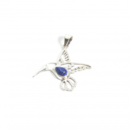Noutati - Pandantiv Pasarea Colibri din Argint cu Lapis Lazuli