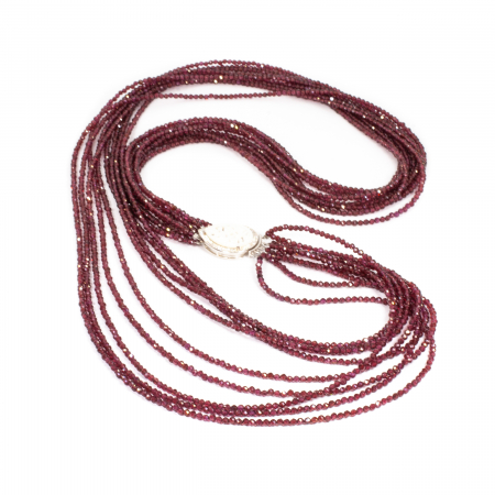 joyjo - " Mirage Bordeaux" Necklace with Garnet
