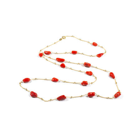 Colier Creatie din Coral cu Argint [1]