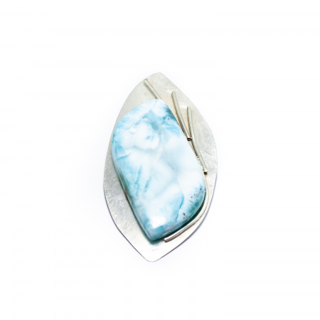 Premium - Pandantiv Unicat creatie Sheba din Argint cu Larimar Natural