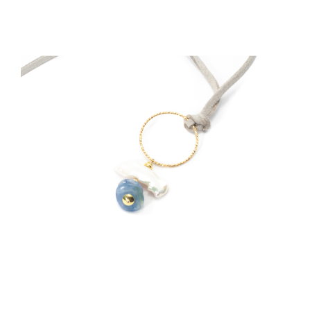 Noutati - Pandantiv din Perla de Cultura si Chianit cu Argint