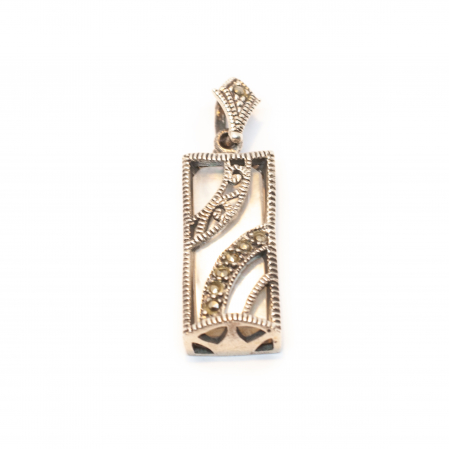 Pandantive - Pandantiv din Argint cu Marcasite si Sidef