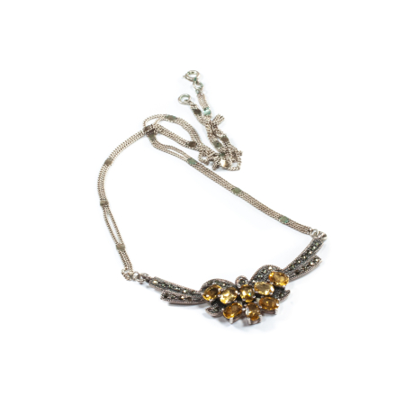 Spring 2026 - Colier din Argint cu Citrin si Marcasite