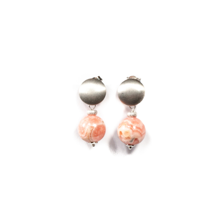 Cercei - Cercei din Rodocrozit cu Argint