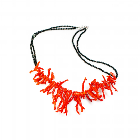 Cadouri - Colier din Coral si Spinel