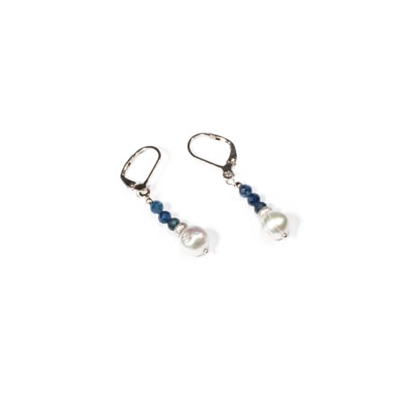 Cercei - Cercei din Chianit si Perle de Cultura cu Argint