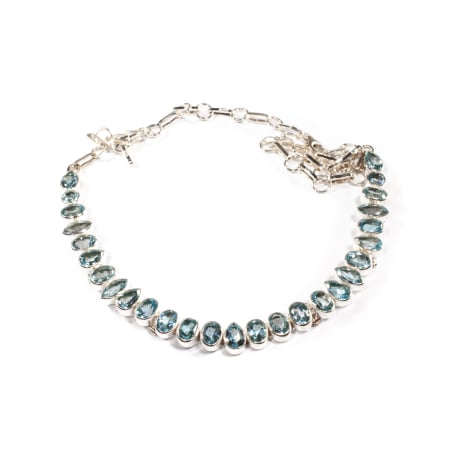 Coliere - Colier din Argint cu Topaz