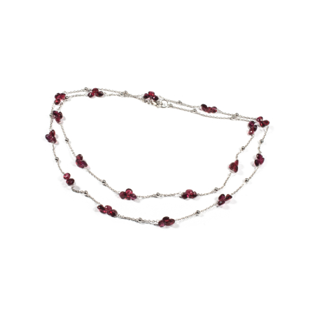 Coliere - Colier Creatie din Granat cu Argint