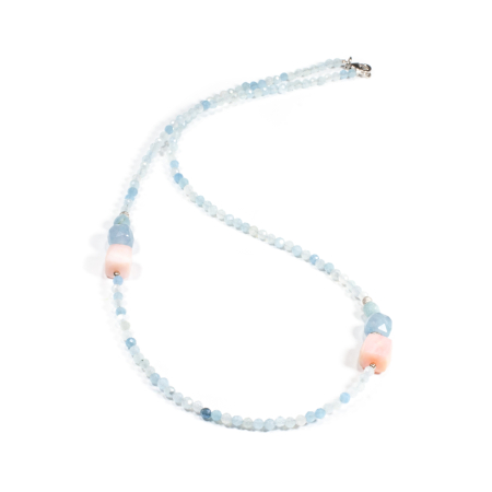 Colier din Acvamarin si Opal cu Argint [1]