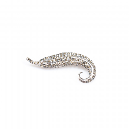 Brose - Brosa Pana din Argint cu Marcasite