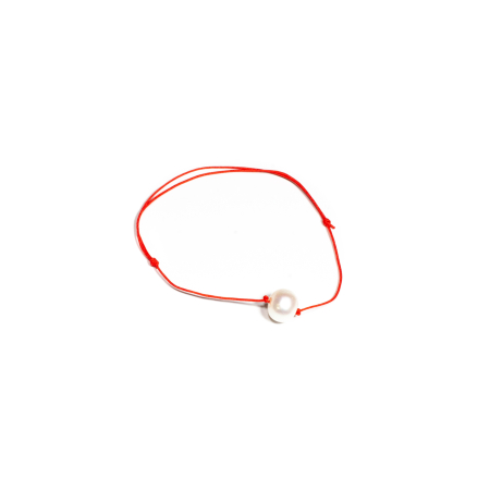 Mărțișor 2026 - Bratara cu Perla de Cultura pe Snur Rosu