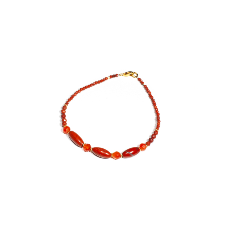 Mărțișor 2026 - Bratara din Carneol si Jasp cu Argint